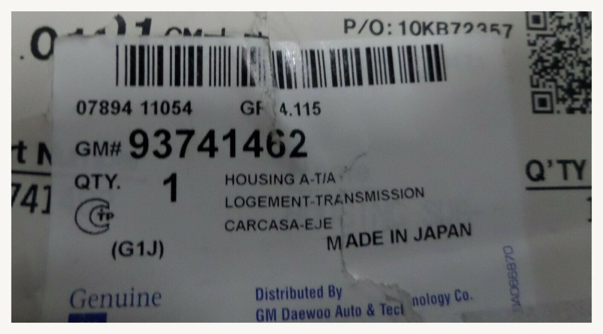 93741463 Original GM Aluminum Manual Transmission Bell Housing Chevrol