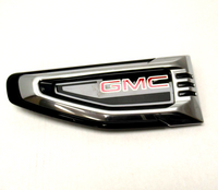 GMC Red Latters Fender Vent Emblem Left Side 84956286 2021-23 GMC Yukon Yukon XL