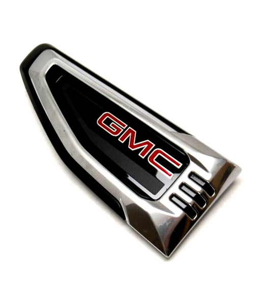 GMC Red Latters Fender Vent Emblem Left Side 84956286 2021-23 GMC Yukon Yukon XL