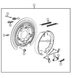 52125175AD Parking Brake Adapter Right or Left Plate Dodge Nitro Jeep Wrangler