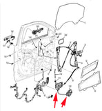 13544221 Front Passenger Side Latch Lock Actuator 2021-2024 Cadillac Escalade