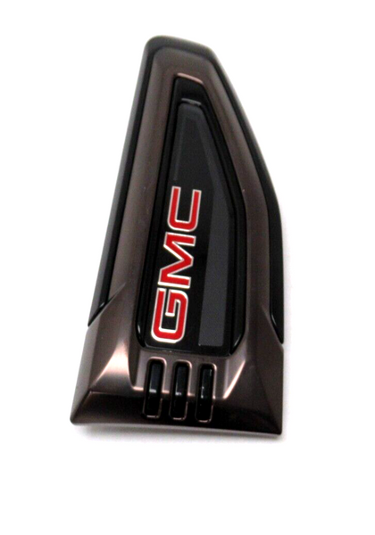 GMC Red Latters Fender Vent Emblem Left Side 85532991 2021-23 GMC Yukon Yukon XL