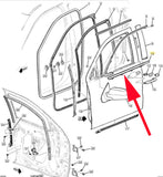 23222746 LH Front Side Window Belt Reveal 2015-20 Escalade Tahoe Suburban Yukon