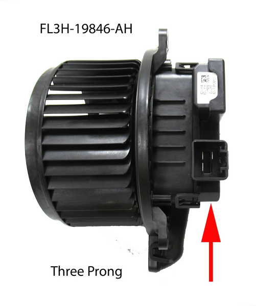 FL3H-19846-AH New FoMoCo HVAC Blower Motor with Fan Wheel 3 Prongs Connections