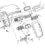 Instrument Panel Heather & Air Condition Control Module 2013-16 Chevrolet Malibu