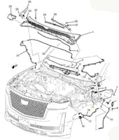 2021 Escalade Suburban Tahoe Yukon Windshield Washer Solvent Container 84816822