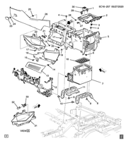 OEM GM Front Floor Console Lower Motor Module 2021-2024 Cadillac Escalade
