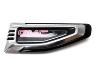 GMC Red Latters Fender Vent Emblem Right Side 84956290 2021 GMC Yukon Yukon XL