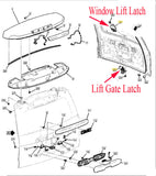 Genuine GM Liftgate Glass Latch Cadillac Escalade Chevy Suburban Tahoe GMC Yukon