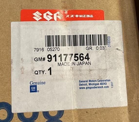 GM 91177564 Engine Short Block for 2001-2004 Chevrolet Tracker V6 2.5L