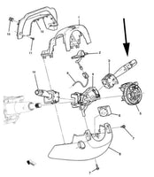 OEM GM Windshield Wiper and Windshield Washer Switch Cadillac Escalade 13552607