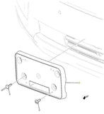 84519625 Front License Plate Bracket 2021-2023 GMC Yukon GMC Yukon XL 84731702