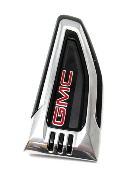 GMC Red Latters Fender Vent Emblem Right Side 84956290 2021 GMC Yukon Yukon XL