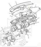 84139153 OEM Defroster Grille Trim Cover Cocoa 2015-2020 Cadillac Escalade