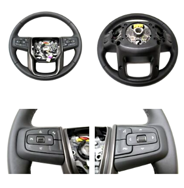 85551790 Steering Wheel Pre-Crash Black Alphine Trim 2021-2023 GMC Sierra Yukon