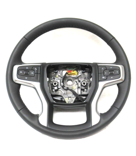 85551786 New OEM Steering Wheel Black 2021-23 Chevrolet Silverado Suburban Tahoe