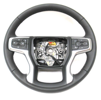 85551786 New OEM Steering Wheel Black 2021-23 Chevrolet Silverado Suburban Tahoe