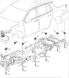 Front Body Mount Cushing, Body Upgrade 2021-24 Cadillac Escalade Suburban Yukon