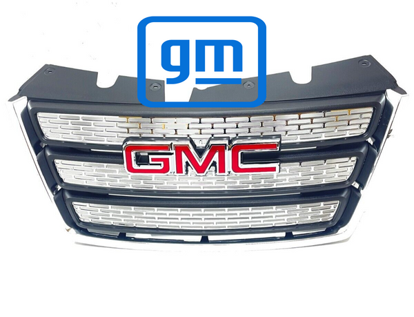 22765590 OEM Front Grille Chrome Black with GMC Red Logo 2010-2015 GMC Terrain
