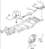 2012-14 Cadillac Suburban Tahoe Factory OEM Wiring Harness Chassis 22970355