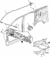 GM Power Radio Antenna Window Body Side 2009 to14 Escalade Suburban Tahoe Yukon