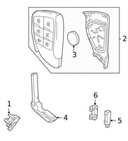 Remote Control Door Lock and Theft Deterrent Transmitter 2022 Cadillac 13546300