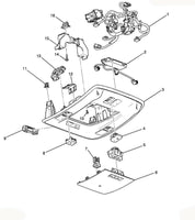 Overhead Roof Console Garage Door Home Link Liftgate Motion Rear Sunroof