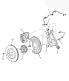 92199939 Disc Brake Rear Left Caliper w/ pads 2010-2019 Chevrolet Camaro 3.6L LS