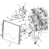22969084 OEM 6.6L Duramax Diesel Upper Radiator Hose 2011-2016 Silverado Sierra