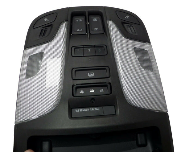 90802133 Overhead Console Jet Black Garage Opener Sunroof 2014 Buick LaCrosse