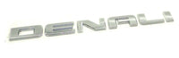 Denali Chrome Name Plate Letter 3D Rear Trunk 2015-2021 GMC Yukon Canyon Sierra