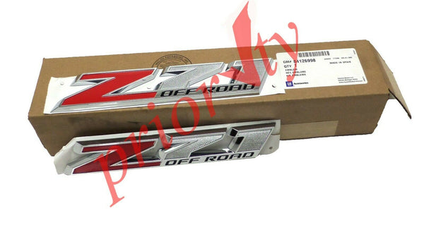 84126998 OEM Front Door Z71 Off Road Emblems 2016-2020 Chevrolet Colorado