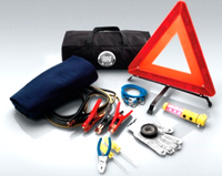 OEM Mopar Roadside Safety Kit Flashlight Blanket Jumper Cables Safety Triangle