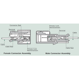 5 GT 280 Series Connectors 13947269 3 Way Sealed 3 Circuit Male Connector