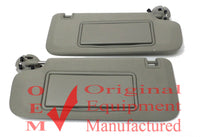 New OEM Sunvisor Set Grey Lighted Mirror 2014-2020 Lacrosse Malibu Verano Impala