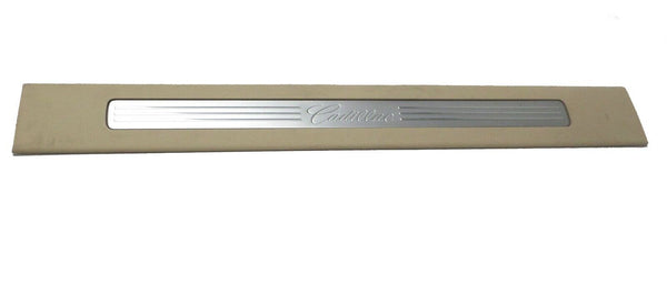 Front Door Sill Plate Cashmere Brush Escalade Script RH 2010 Cadillac Escalade