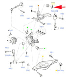 W714175S439 Rear Knuckle Upper Control Arm Lock Nut Flex Taurus MKT MKS