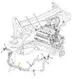 19129962 New GM Heather Pipe Inlet and Outlet 2005-2009 Cadillac STS 4.4L 4.6L