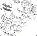 22591103 Front Bumper Air Deflector Champaigne 2007-14 Avalanche Suburban Tahoe