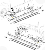 Retractable Power Motor Assist Step Set Cadillac Escalade Chevy Tahoe GMC Yukon