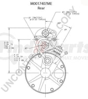 LEECE Neville M0017407ME Heavy Duty Starter Motor 11 Pinion Teeth Clockwise
