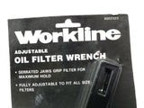 Workline Auto Sizing Oil Filter Wrench Adjustable Jaws Grip Maximum Hold 6002323