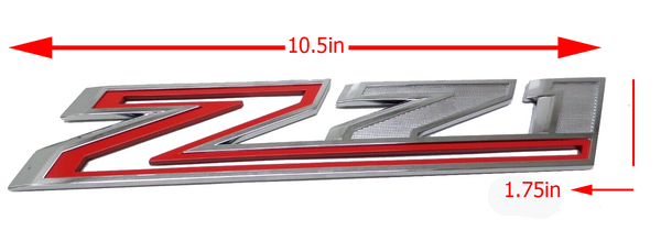 Chevrolet Silverado Colorado Tahoe Fender z71 Emblem Red White See Through Back