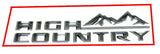 High Country 3D Emblem Fender Chrome  Chevrolet Silverado 1500 GMC Sierra 1500