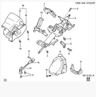 GM 94855727 Cover Set, Steering Column Upper & Lower Trim Blue 1993-94 Geo Prizm