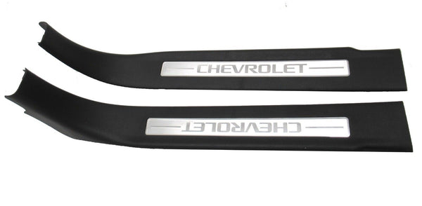 New OEM Rear Door Sill Garnish J Molding Black Set 2015-2020 Chevrolet Suburban