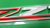 Chevrolet Silverado Colorado Tahoe Fender z71 Emblem Red White See Through Back