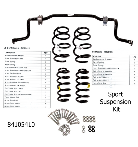 Sport Suspension Lowering Kit Premier Hatch and Sedan 2017-2019 Chevrolet Cruze