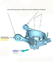 Rear Axle Suspension Trailing Control Arm Wishbone Bushings Ford Mustang FR3C-AA