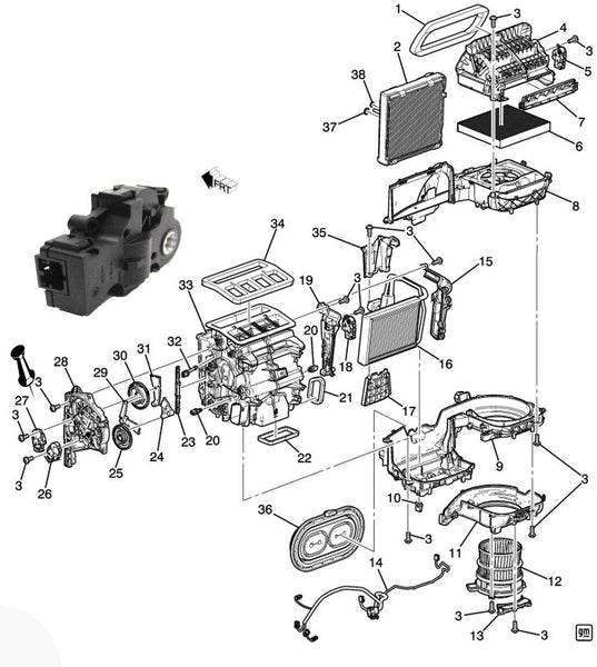 13545735 Programmable Temperature Valve Actuator Cadillac LYRIQ Hummer EV PickUp